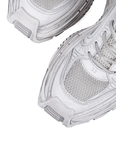 Женские кроссовки MIRATON кожаные белые - фото 5 - Miraton