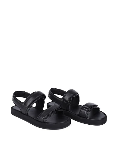 Чоловічі сандалі Miguel Miratez шкіряні чорні - фото 3 - Miraton