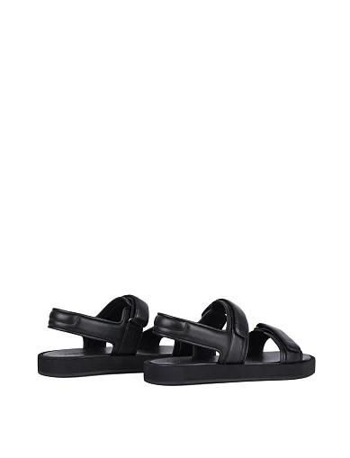 Чоловічі сандалі Miguel Miratez шкіряні чорні - фото 4 - Miraton