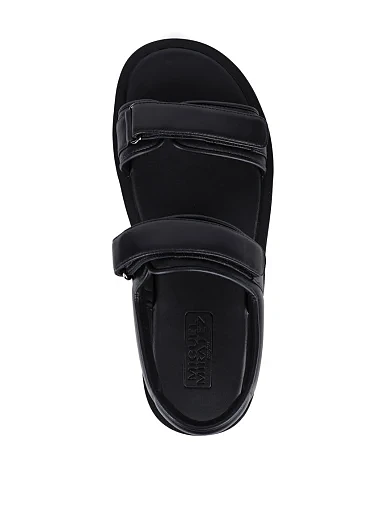 Чоловічі сандалі Miguel Miratez шкіряні чорні - фото 5 - Miraton