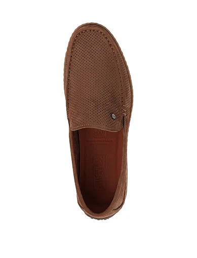 Мужские туфли Miguel Miratez из нубука коричневые - фото 5 - Miraton