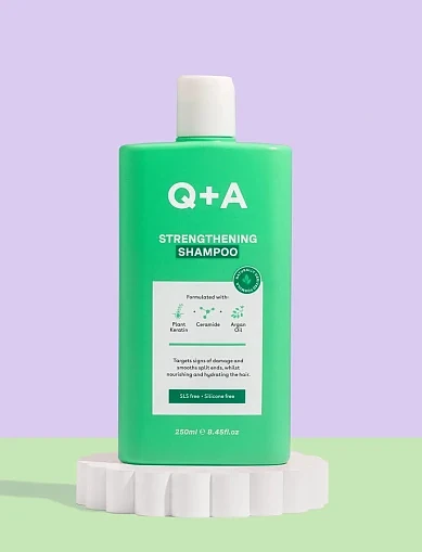 Шампунь для укріплення та покращення росту волосся Q+A Strengthening Shampoo, 250ml(Шампунь для укріплення та покращення росту волосся) - фото 2 - Miraton
