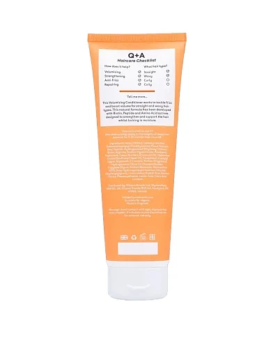 Кондиционер для создания объема волос Q+A Volumising Conditioner, 250ml - фото 3 - Miraton
