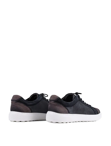 Чоловічі кеди MIRATON із нубуку сірі - фото 4 - Miraton