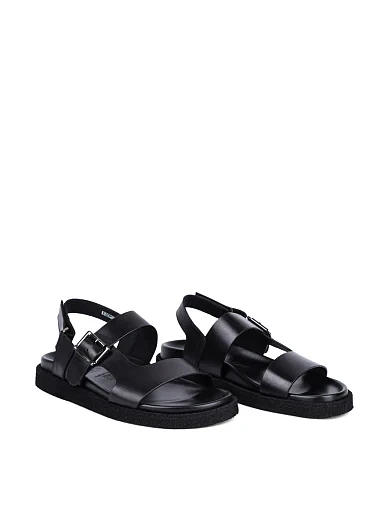 Чоловічі сандалі Miguel Miratez шкіряні чорні - фото 3 - Miraton