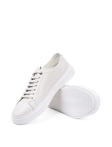 Чоловічі кеди MIRATON шкіряні білі - фото 2 - Miraton