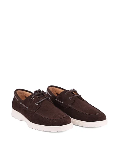 Чоловічі туфлі Miguel Miratez замшеві коричневі - фото 3 - Miraton