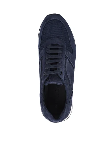 Мужские кроссовки MIRATON замшевые синие - фото 5 - Miraton