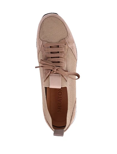 Чоловічі кросівки MIRATON замшеві бежеві - фото 5 - Miraton