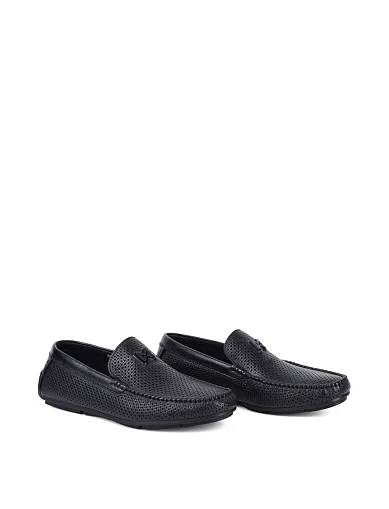 Чоловічі мокасини Miguel Miratez шкіряні чорні - фото 3 - Miraton