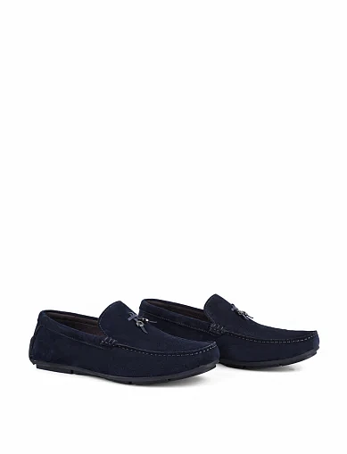 Мужские мокасины Miguel Miratez замшевые синие - фото 3 - Miraton