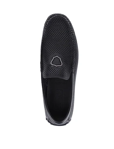 Чоловічі мокасини Miguel Miratez шкіряні чорні - фото 2 - Miraton