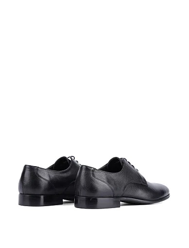 Мужские туфли дерби Miguel Miratez кожаные черные - фото 4 - Miraton