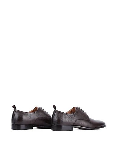 Мужские туфли Miguel Miratez кожаные коричневые - фото 4 - Miraton