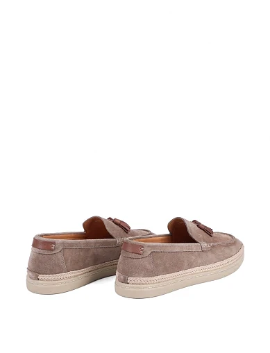 Чоловічі туфлі лофери Miguel Miratez бежеві замшеві - фото 4 - Miraton