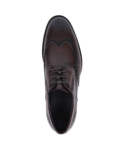 Чоловічі туфлі Miguel Miratez шкіряні коричневі - фото 2 - Miraton