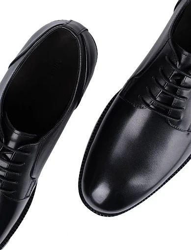 Мужские туфли Miguel Miratez кожаные черные - фото 5 - Miraton