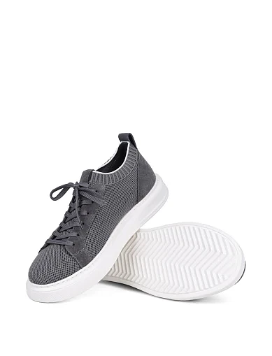 Чоловічі кеди MIRATON замшеві сірі - фото 2 - Miraton