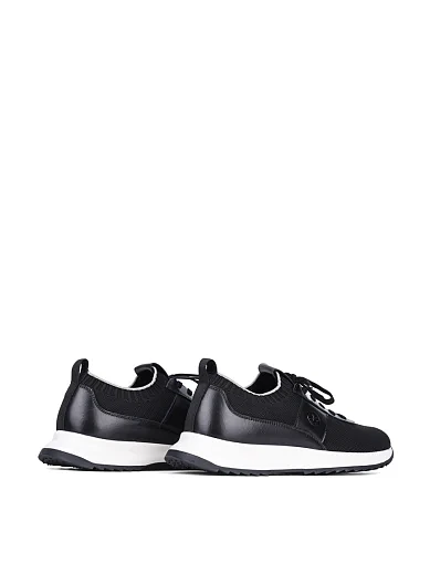 Чоловічі кросівки MIRATON тканинні чорні - фото 4 - Miraton