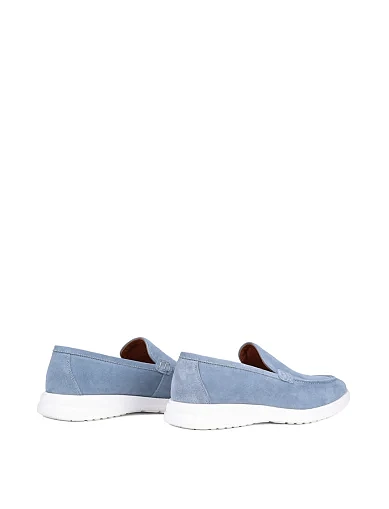 Чоловічі туфлі Miguel Miratez замшеві блакитні - фото 4 - Miraton