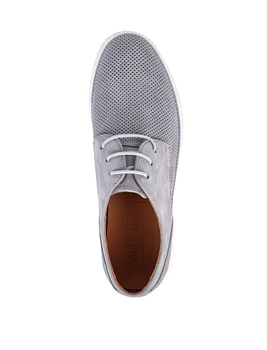 Мужские туфли Miguel Miratez из нубука серые - фото 5 - Miraton