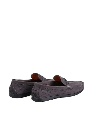 Чоловічі мокасини Miguel Miratez з нубуку сірі - фото 4 - Miraton