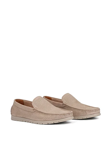 Чоловічі мокасини Miguel Miratez із нубуку бежеві - фото 3 - Miraton