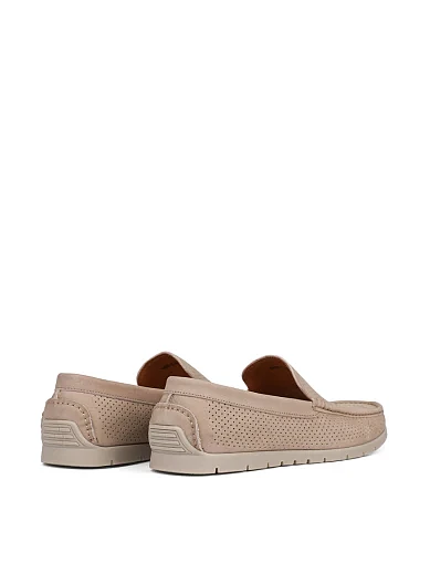 Чоловічі мокасини Miguel Miratez із нубуку бежеві - фото 4 - Miraton