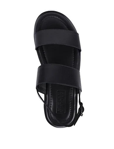 Чоловічі сандалі Miguel Miratez шкіряні чорні - фото 5 - Miraton