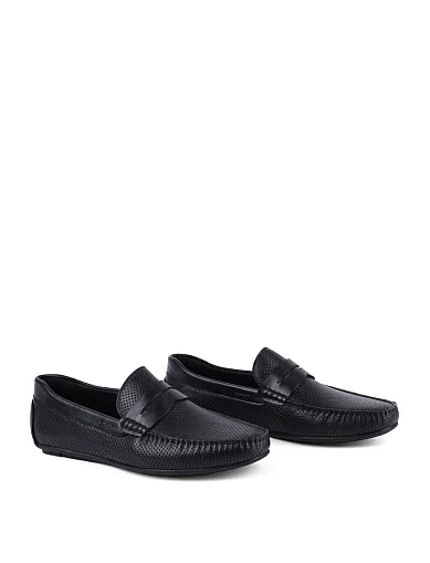 Чоловічі мокасини Miguel Miratez шкіряні чорні - фото 3 - Miraton