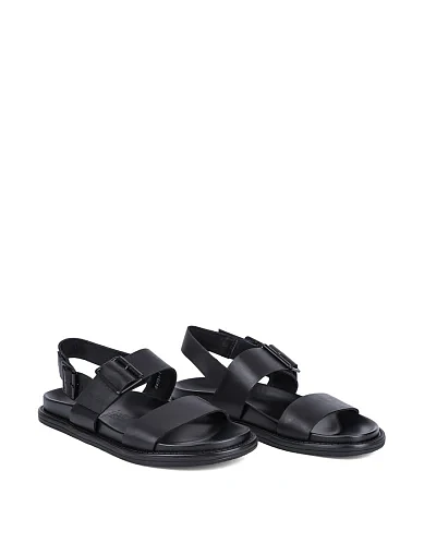 Чоловічі сандалі Miguel Miratez шкіряні чорні - фото 3 - Miraton