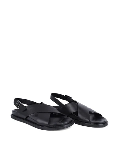 Чоловічі сандалі Miguel Miratez шкіряні чорні - фото 4 - Miraton