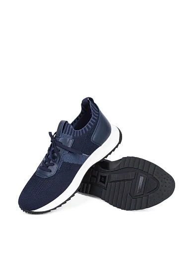 Чоловічі кросівки MIRATON тканинні сині - фото 2 - Miraton