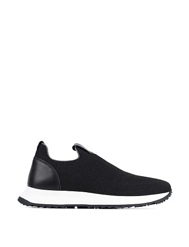 Мужские кроссовки MIRATON тканевые черные - фото 1 - Miraton