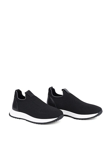 Мужские кроссовки MIRATON тканевые черные - фото 3 - Miraton