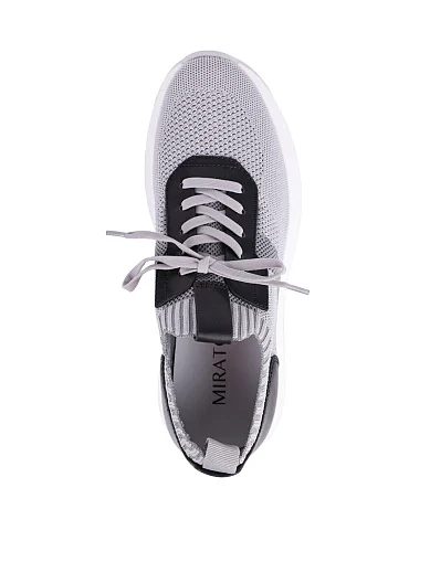 Чоловічі кросівки MIRATON тканинні сірі - фото 5 - Miraton