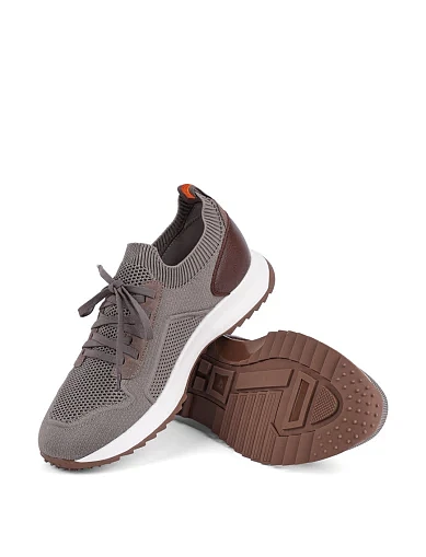 Чоловічі кросівки MIRATON тканинні бежеві - фото 2 - Miraton