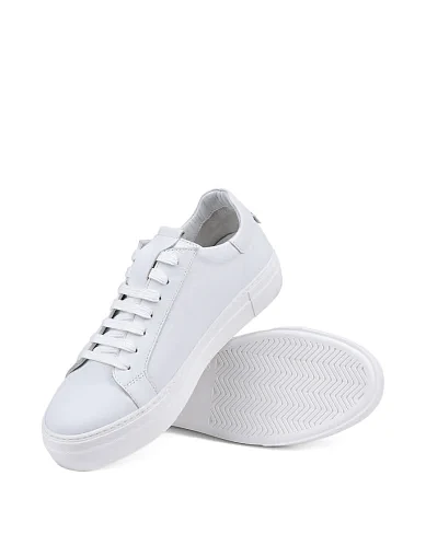 Женские кеды Attizzare кожаные белые - фото 2 - Miraton