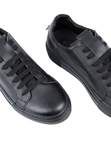 Женские кеды Attizzare кожаные черные - фото 5 - Miraton