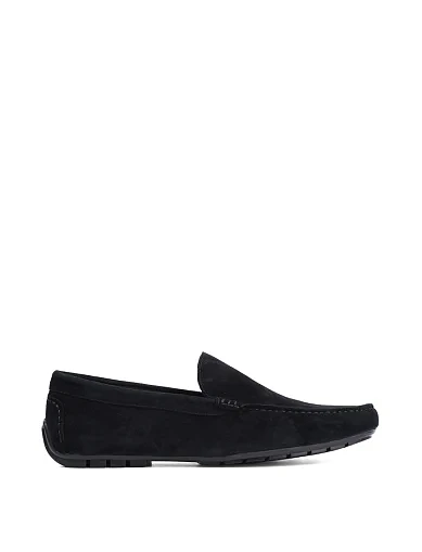 Мужские мокасины Miguel Miratez замшевые черные - фото 1 - Miraton