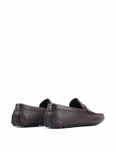Чоловічі мокасини Miguel Miratez шкіряні коричневі - фото 4 - Miraton