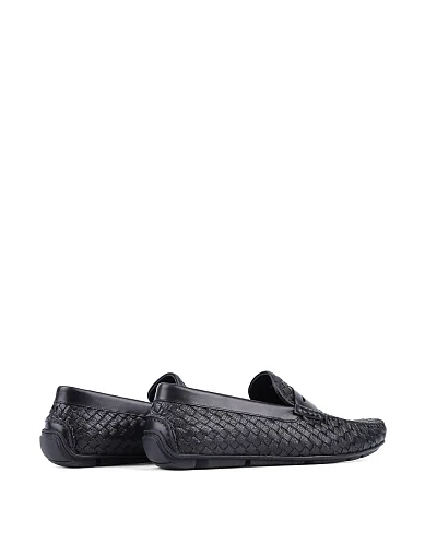 Мужские мокасины Miguel Miratez кожаные черные - фото 4 - Miraton