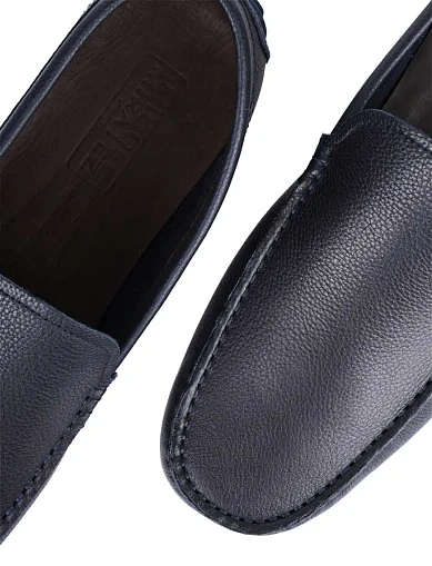 Мужские мокасины Miguel Miratez кожаные синие - фото 5 - Miraton