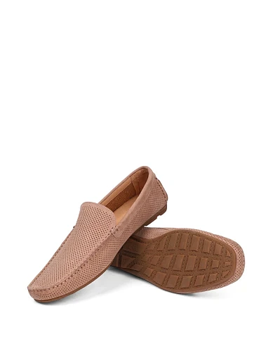 Чоловічі мокасини Miguel Miratez з нубуку бежеві - фото 2 - Miraton