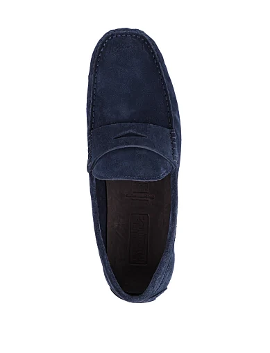 Чоловічі мокасини Miguel Miratez замшеві сині - фото 5 - Miraton