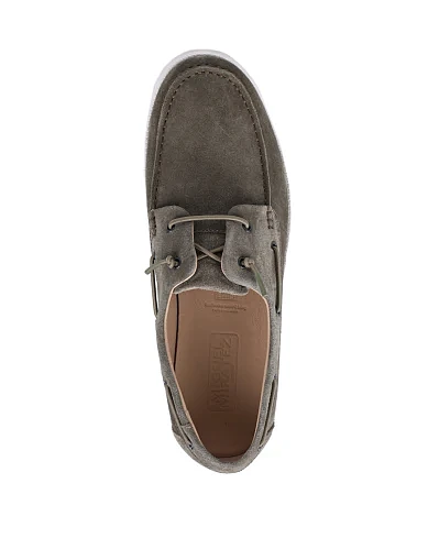 Мужские туфли Miguel Miratez замшевые зеленые - фото 2 - Miraton