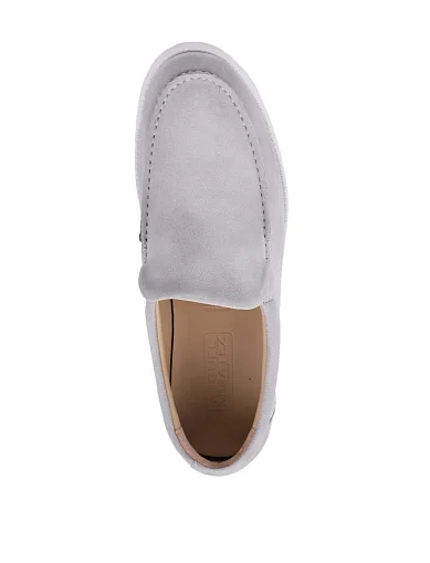 Чоловічі туфлі Miguel Miratez замшеві сірі - фото 2 - Miraton