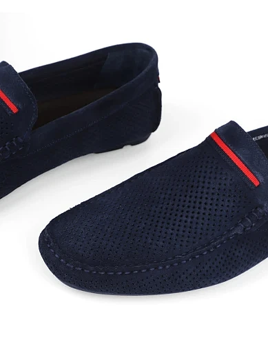 Чоловічі мокасини Miguel Miratez сині замшеві - фото 5 - Miraton