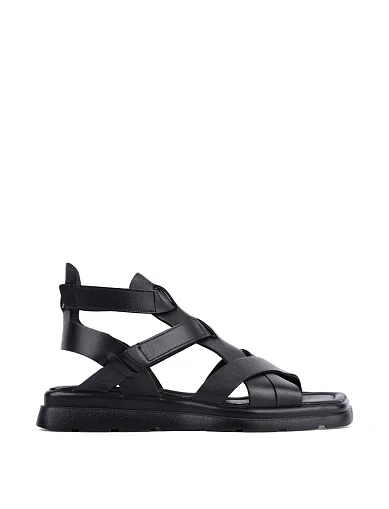 Женские сандалии Attizzare кожаные черные - фото 1 - Miraton