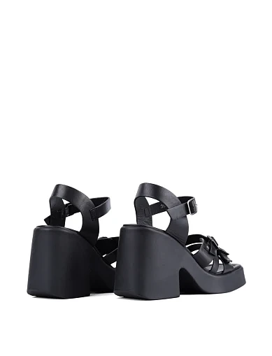 Жіночі босоніжки Attizzare шкіряні чорні (3608ВЛ25) - фото 4 - Miraton